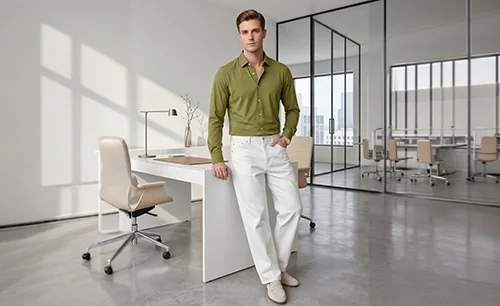 Seamless shirt garment